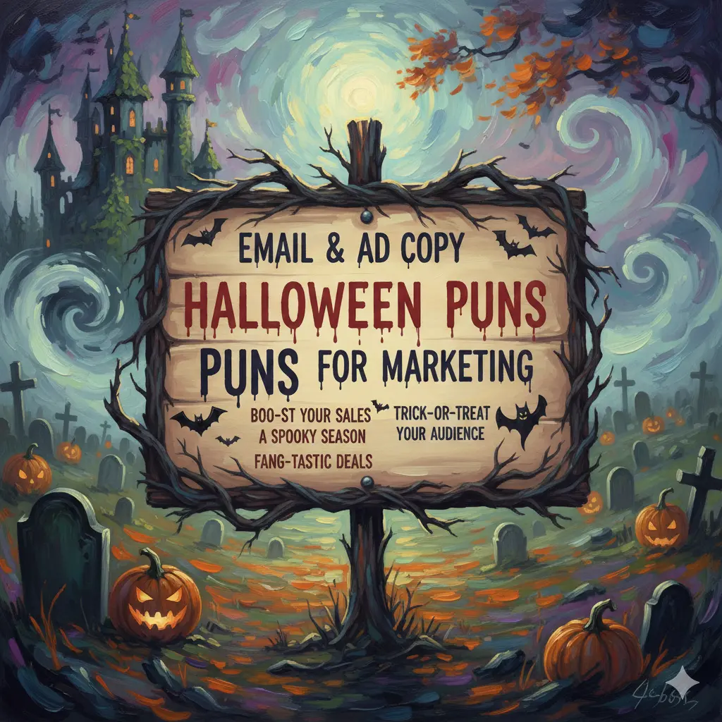 Email & Ad Copy Halloween Puns for Marketing 