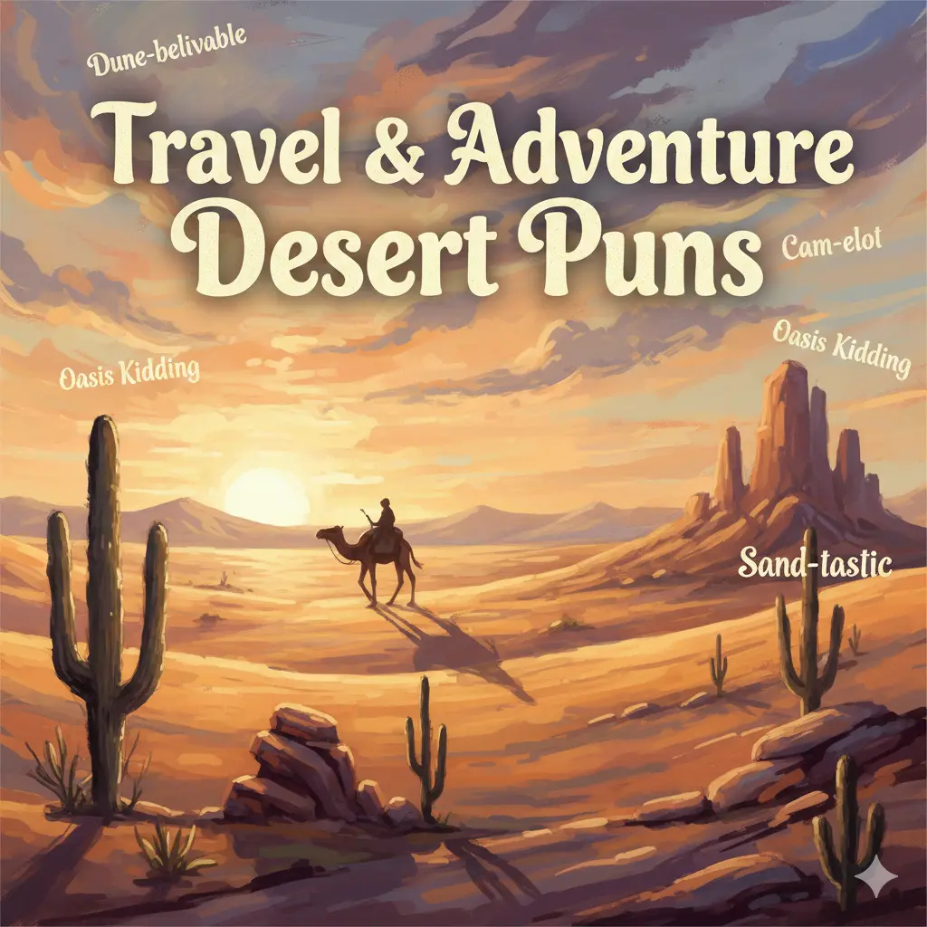 Travel & Adventure Desert Puns