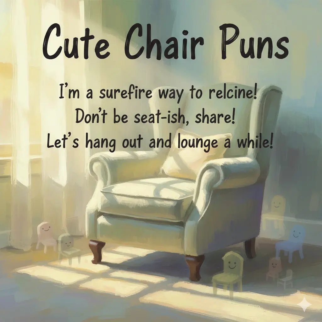 Cute Chair Puns