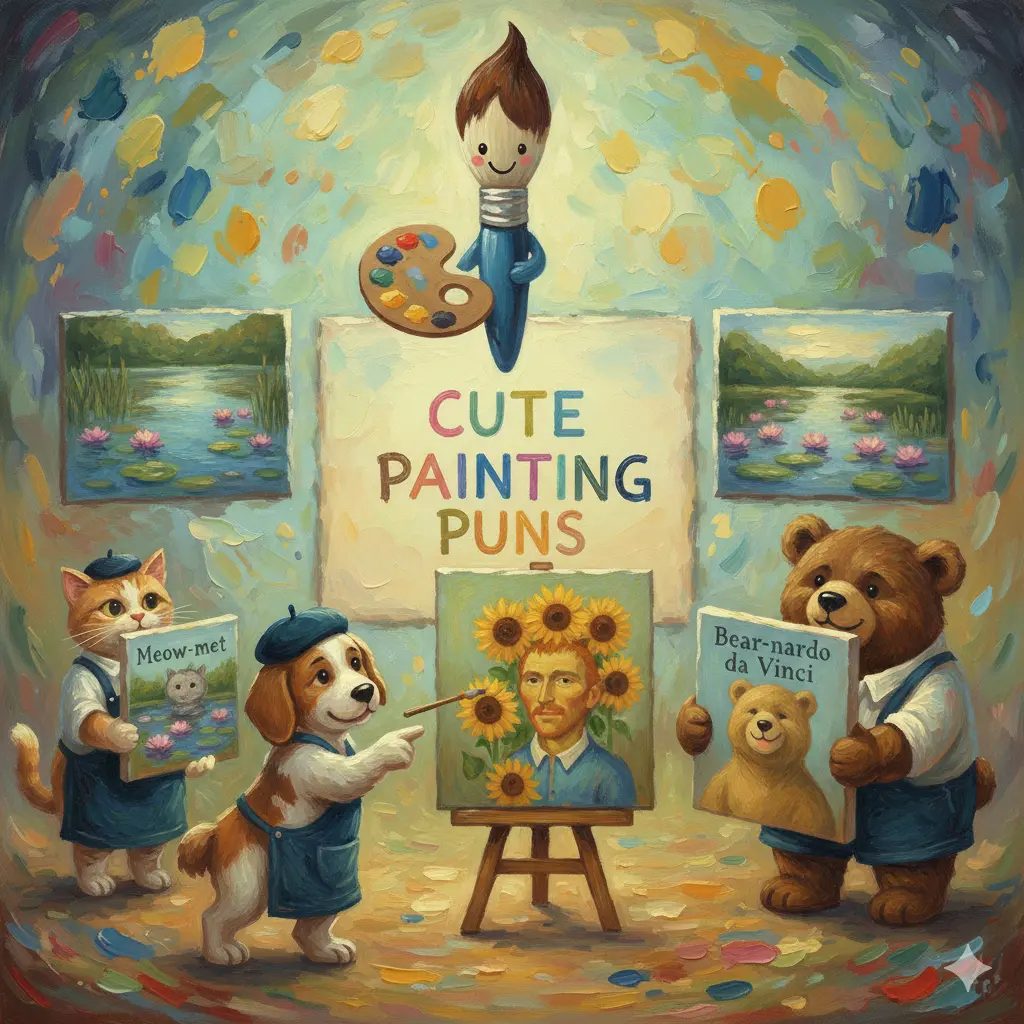 Cute Painting Puns 