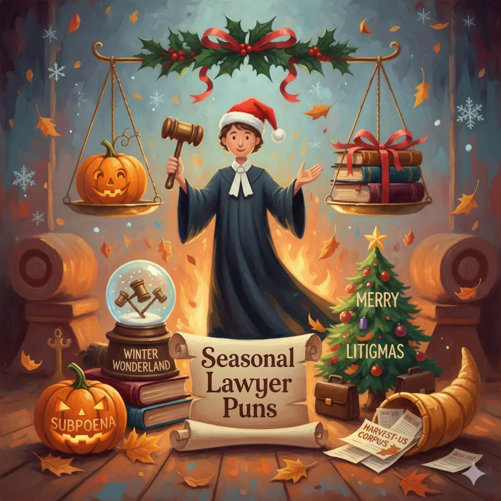 Seasonal Lawyer Puns 