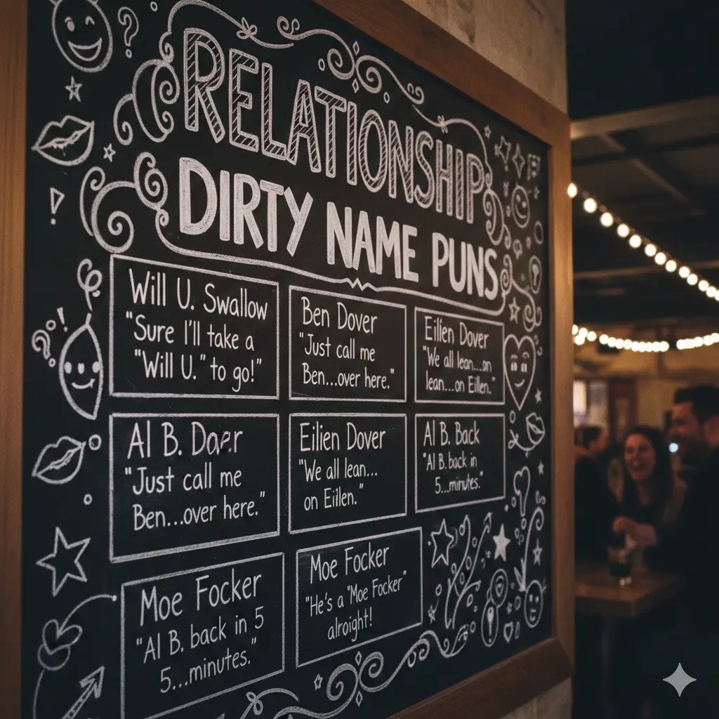 Relationship Dirty Name Puns 