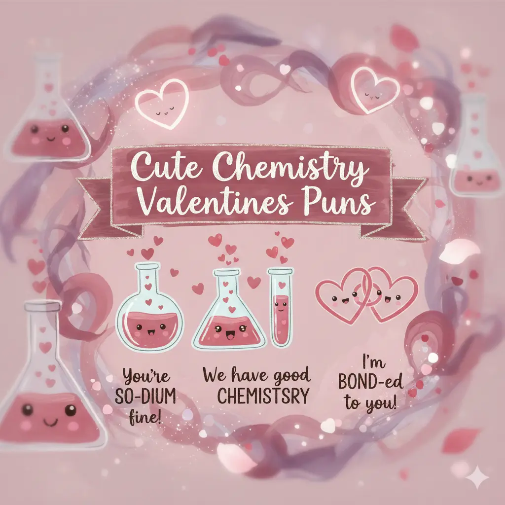 Cute Chemistry Valentines Puns