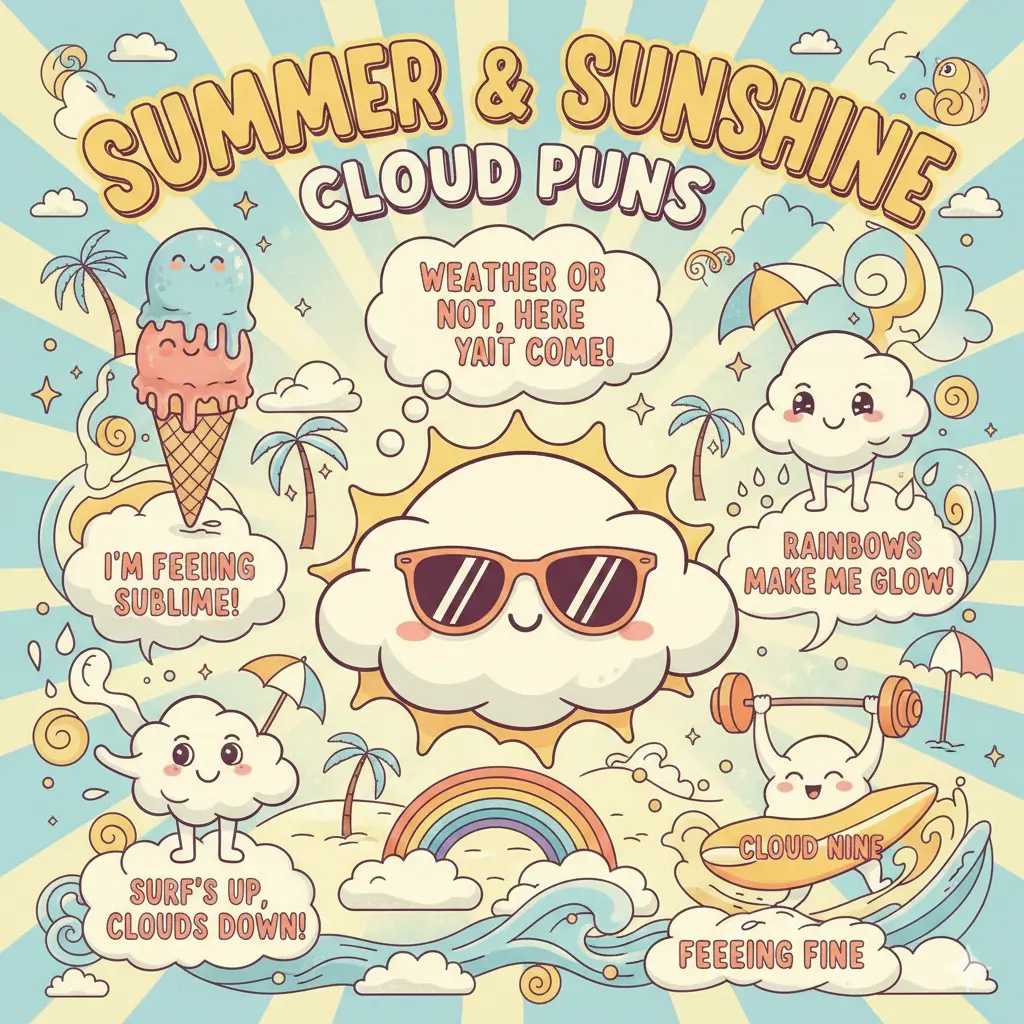 Summer & Sunshine Cloud Puns