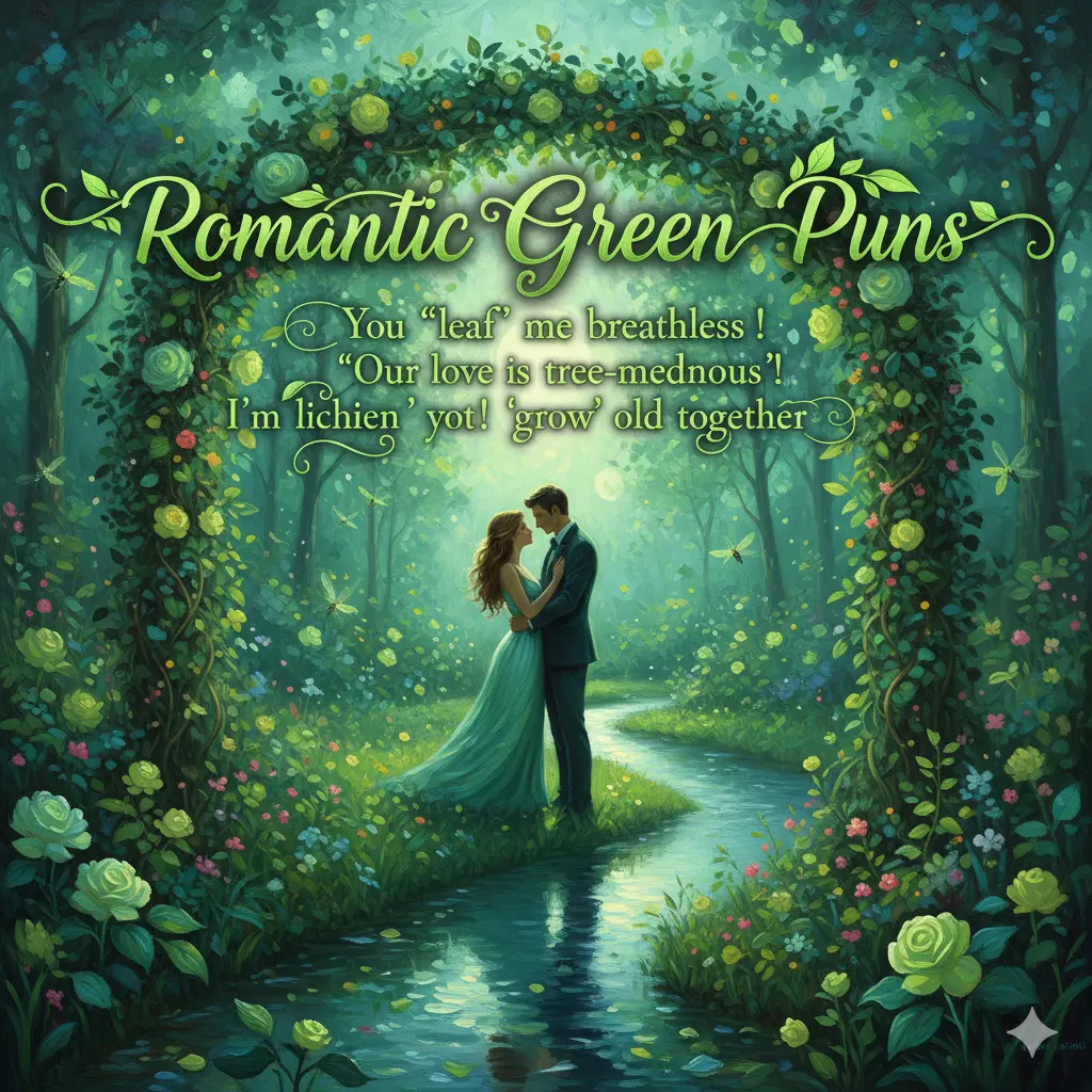 Romantic Green Puns