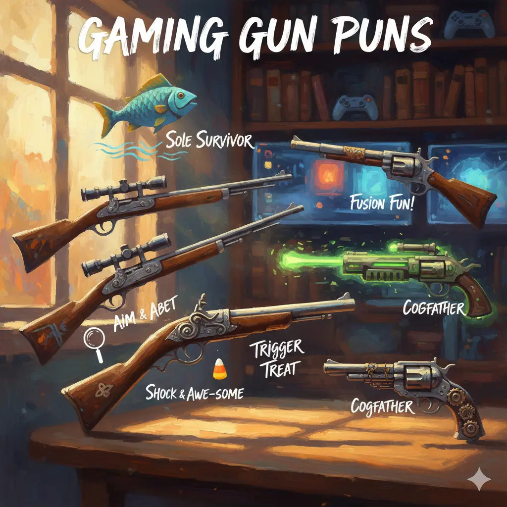  Gaming Gun Puns