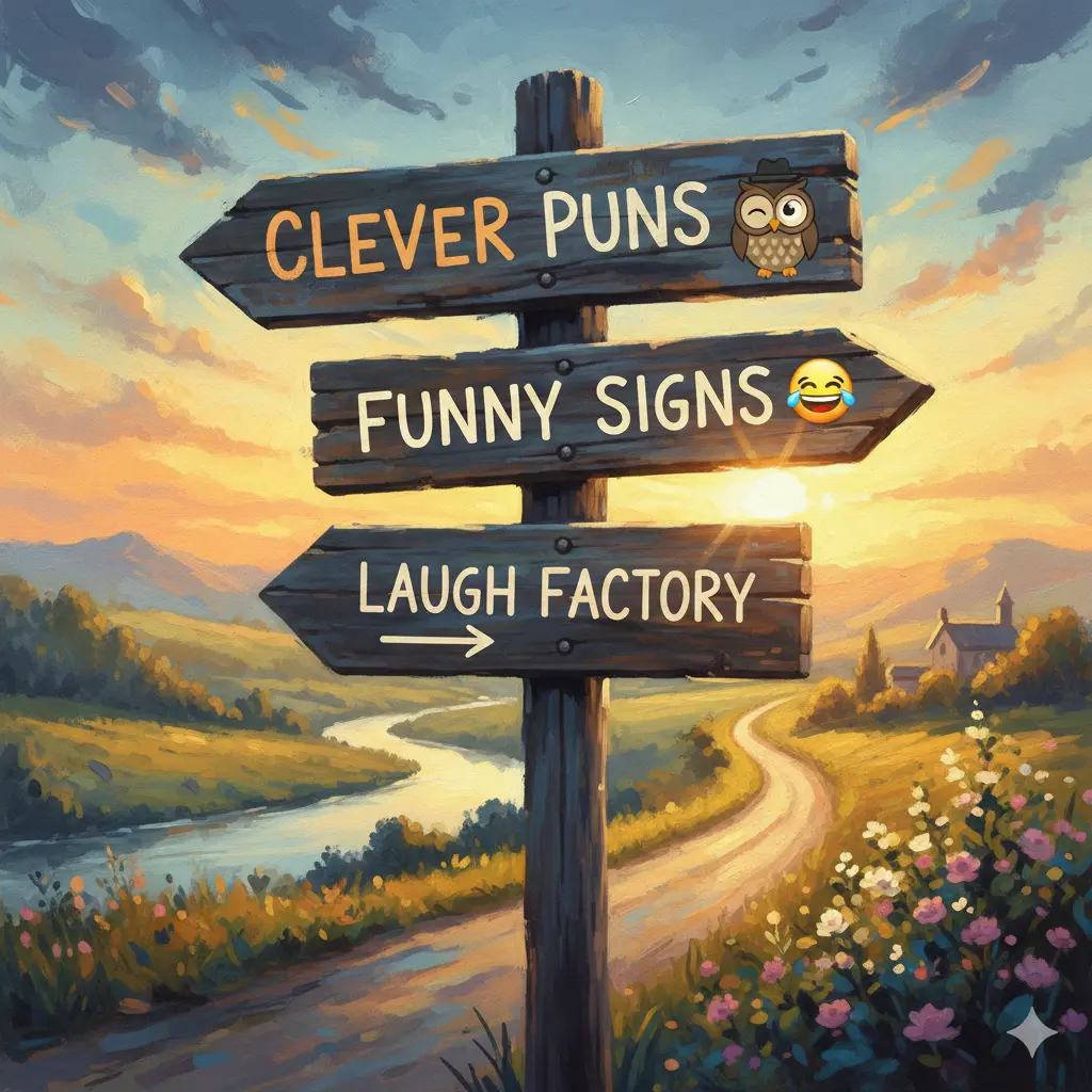  Clever Puns Funny Signs