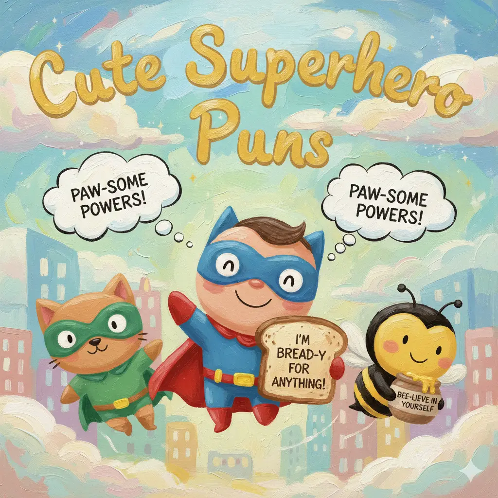 Cute Superhero Puns