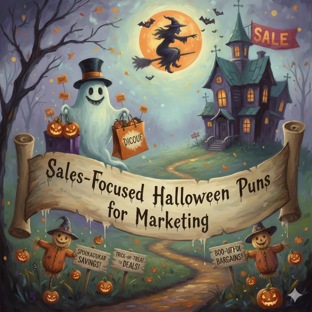 Sales-Focused Halloween Puns for Marketing