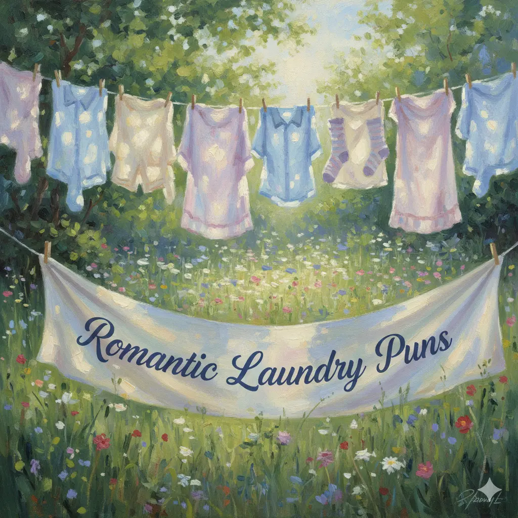 Romantic Laundry Puns 