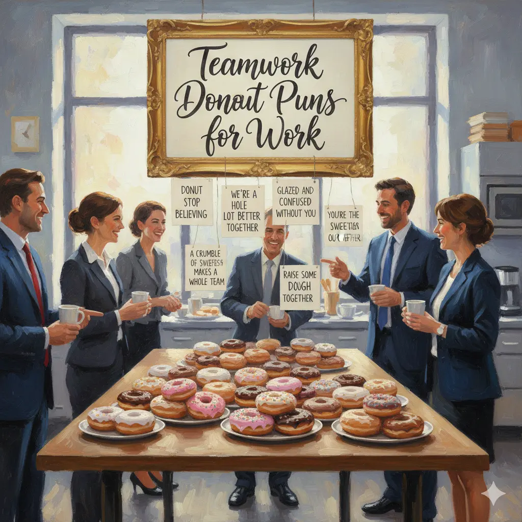Teamwork Donut Puns for Work