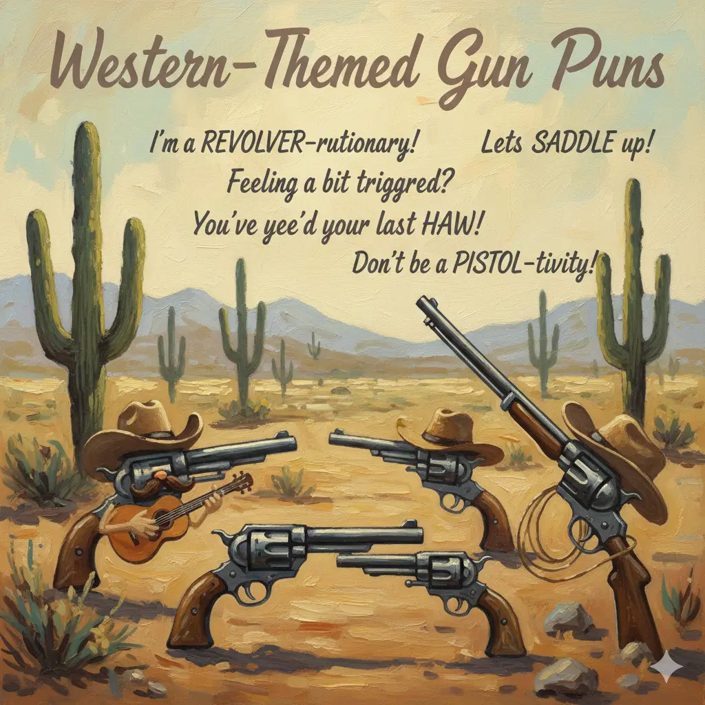 Western-Themed Gun Puns 