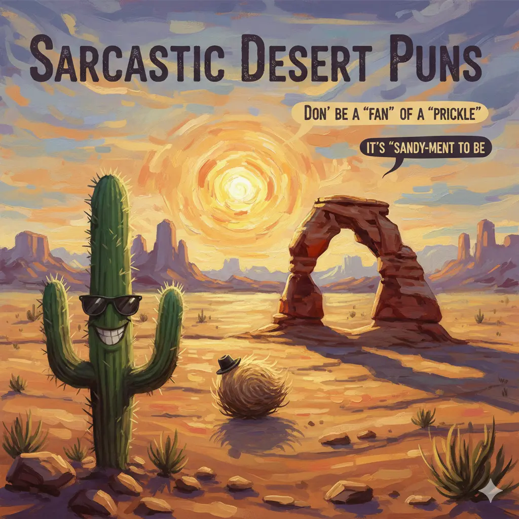Sarcastic Desert Puns