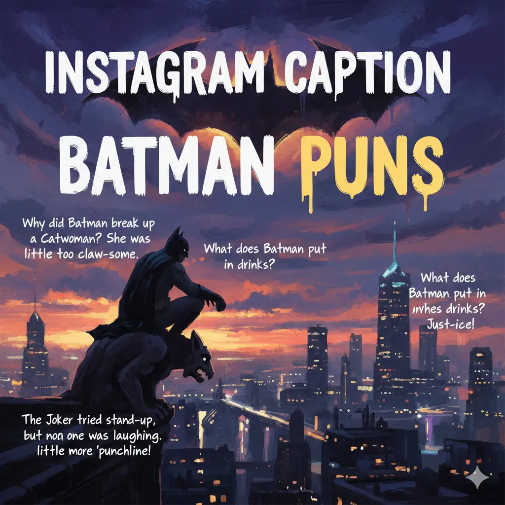 Instagram Caption Batman Puns
