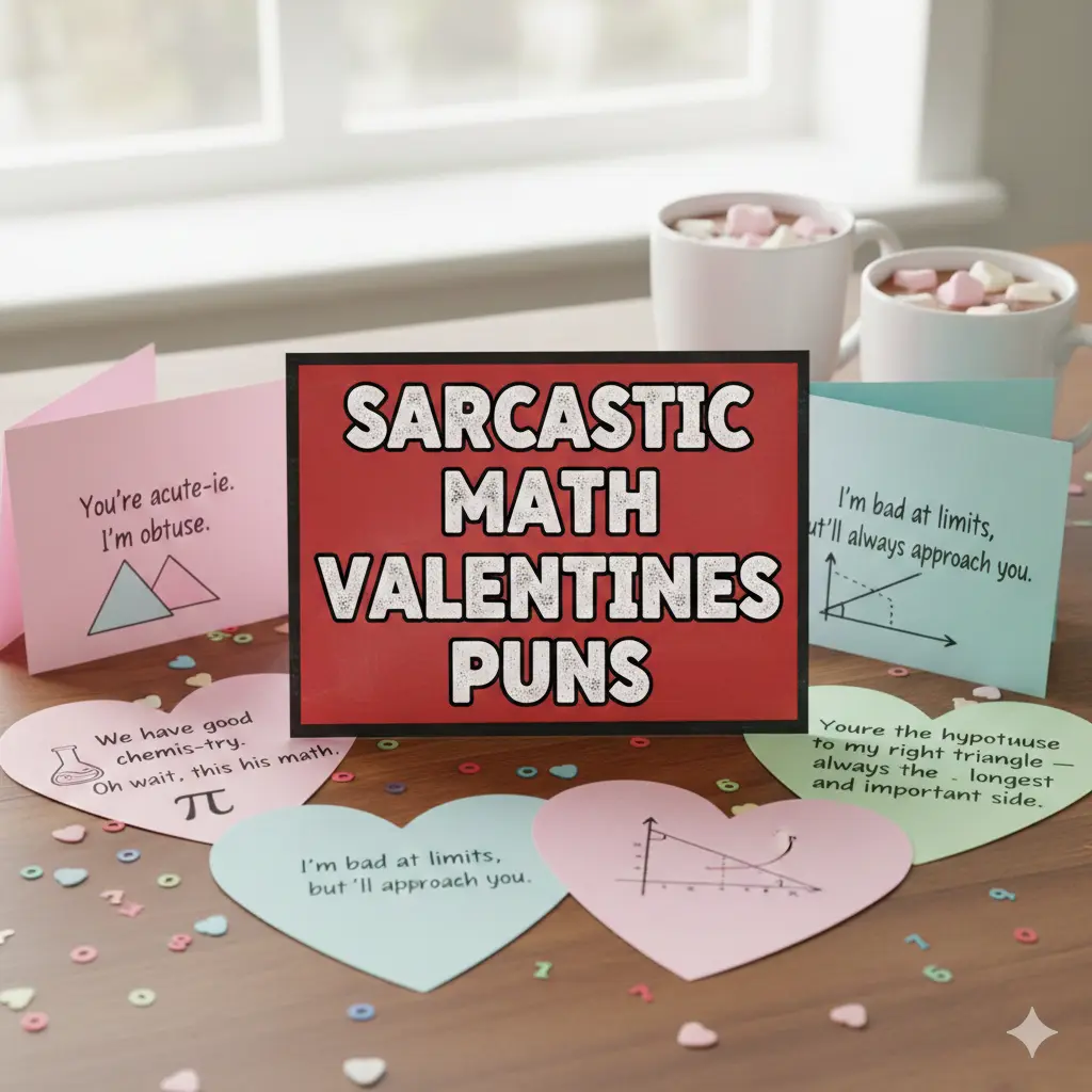 Sarcastic Math Valentines Puns