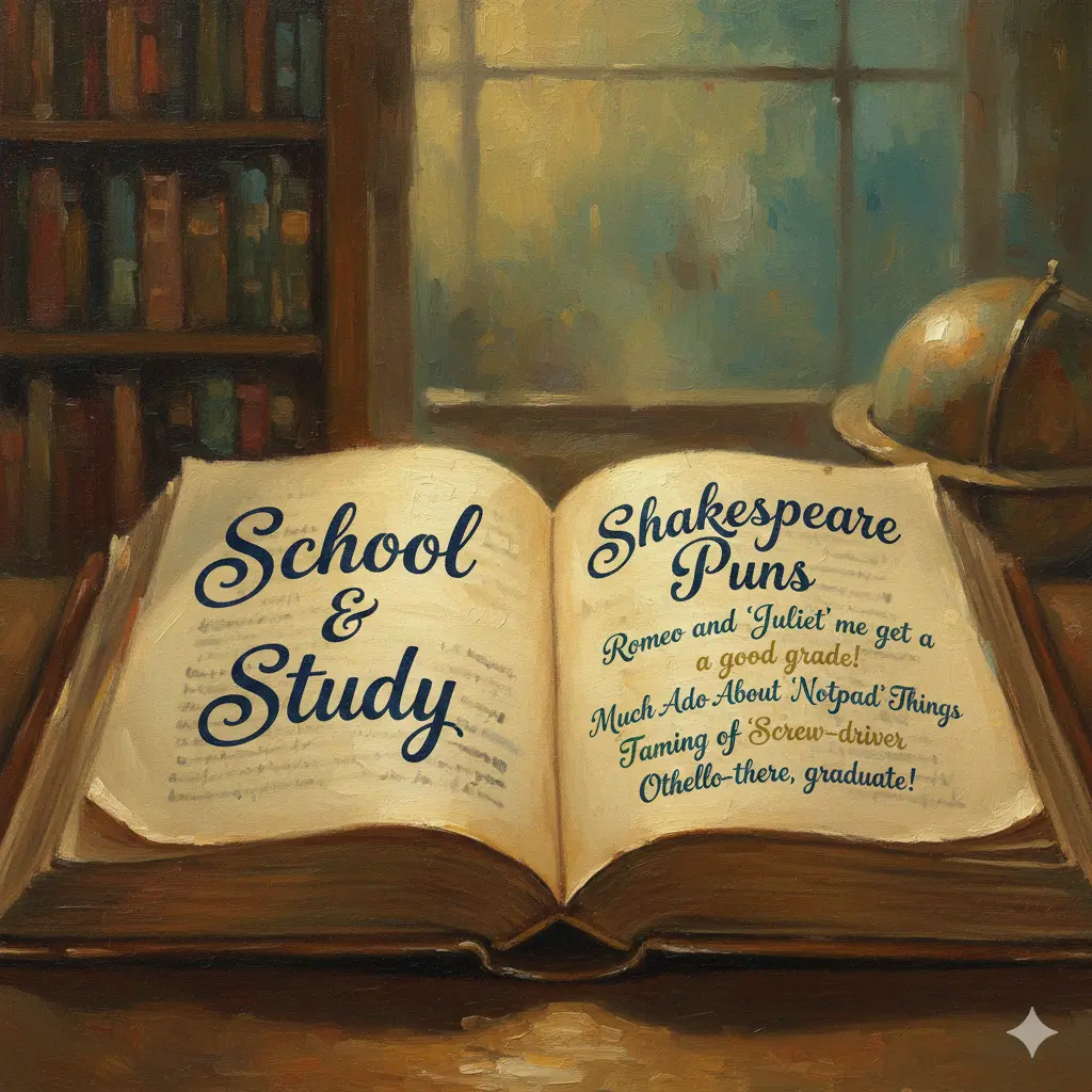 School & Study Shakespeare Puns