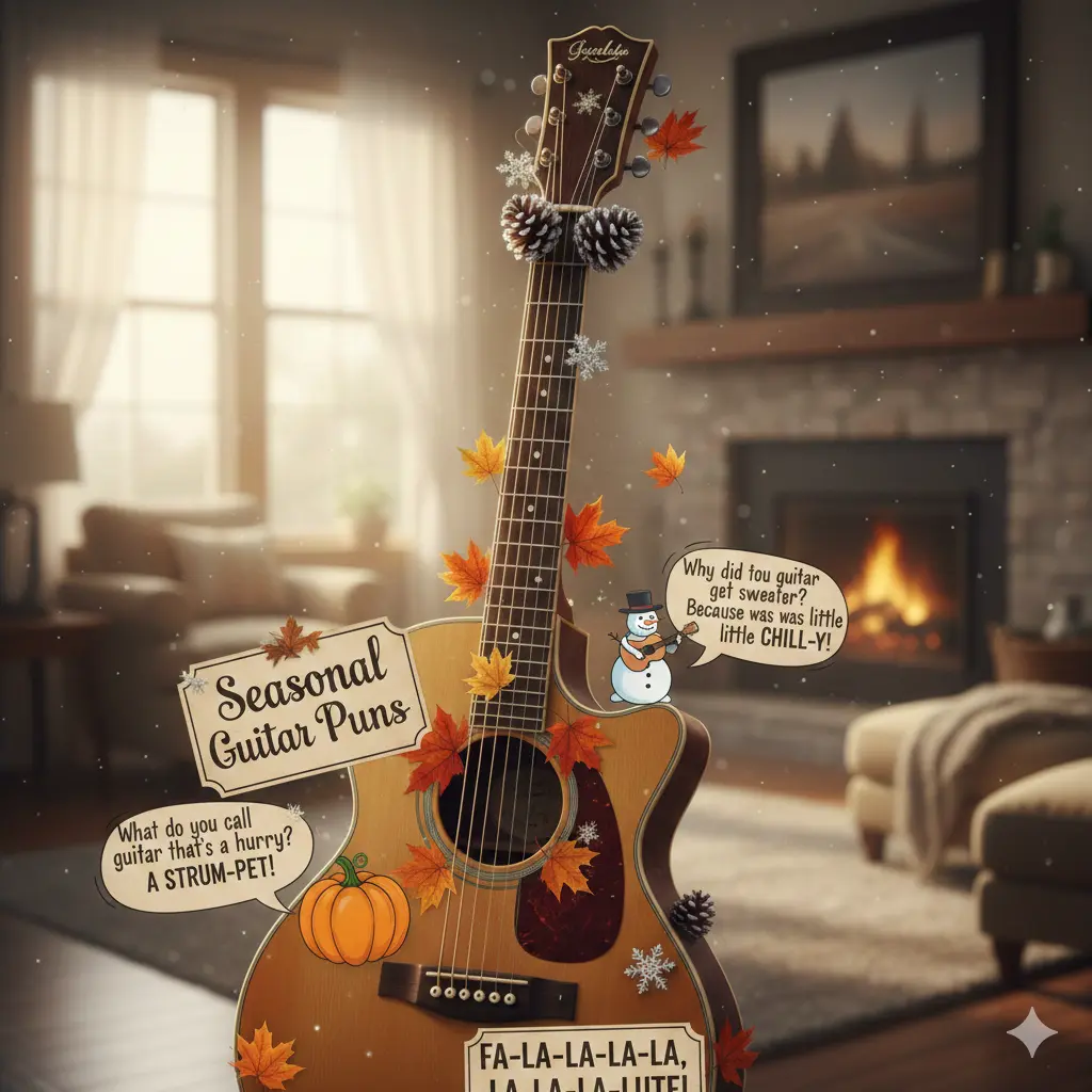 Seasonal Guitar Puns
