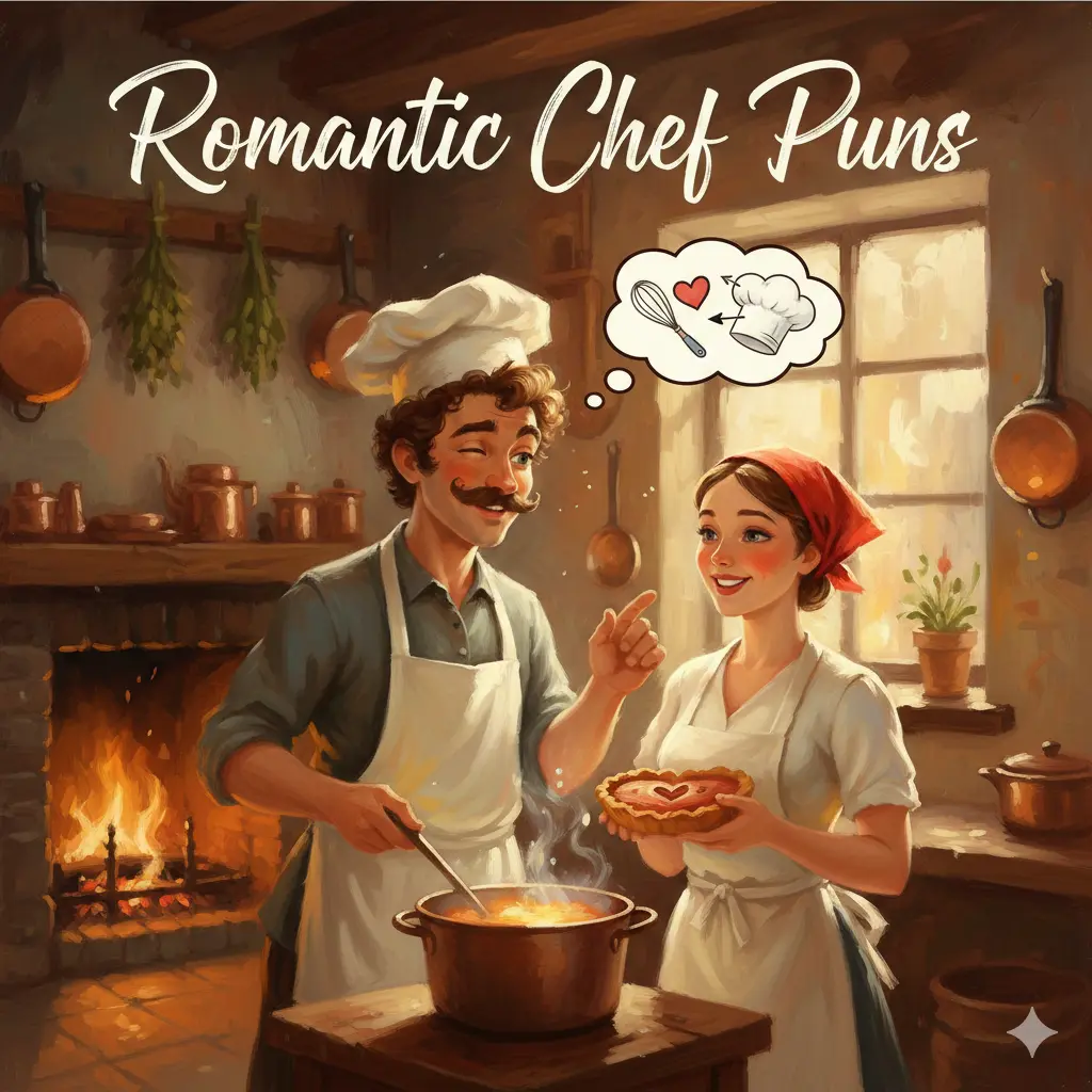  Romantic Chef Puns 