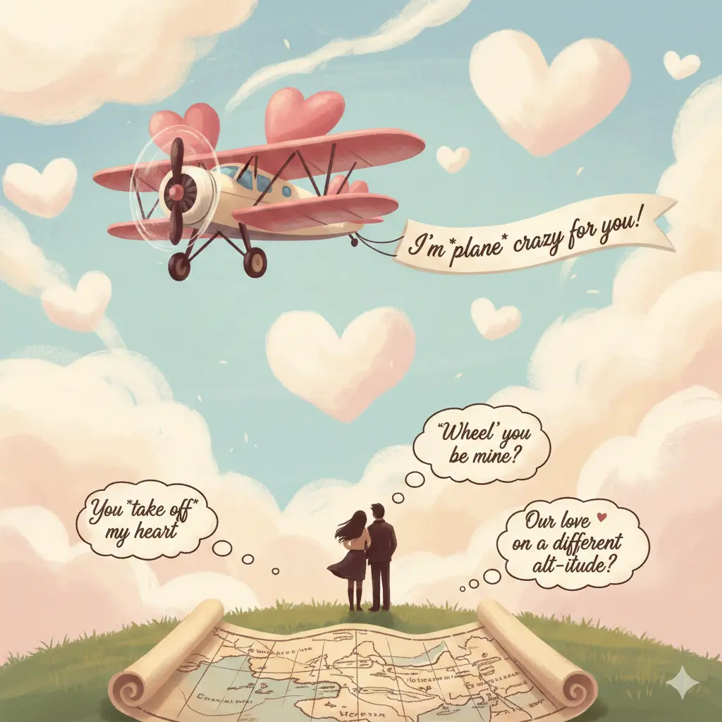 Romantic Plane Puns