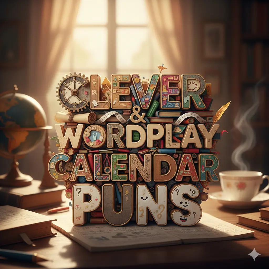  Clever & Wordplay Calendar Puns