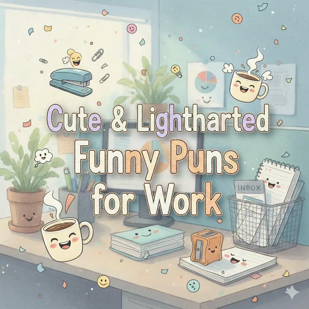 Cute & Lighthearted Funny Puns for Work