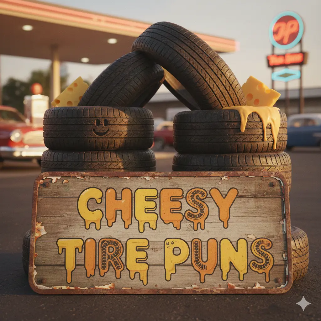 Cheesy Tire Puns