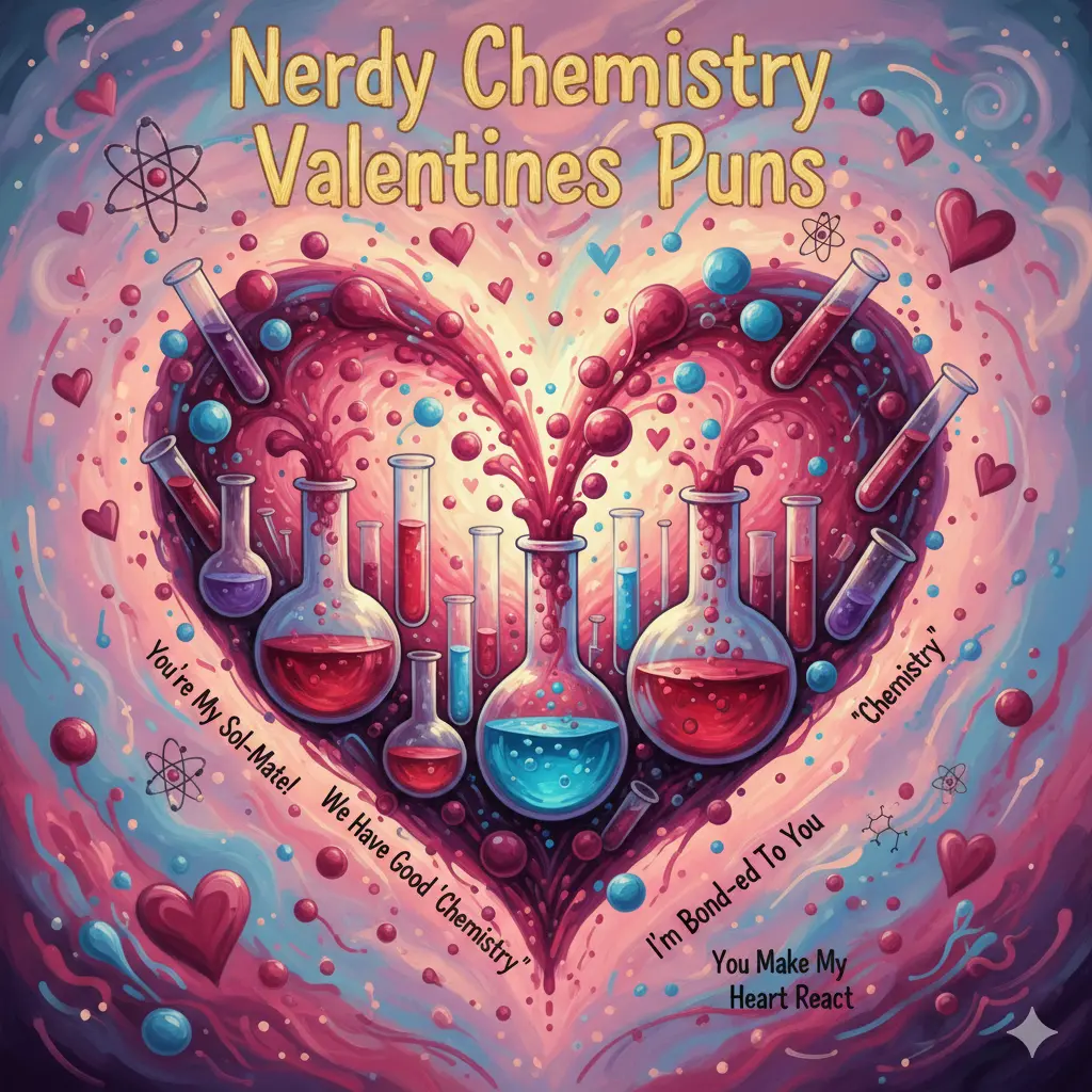 Nerdy Chemistry Valentines Puns