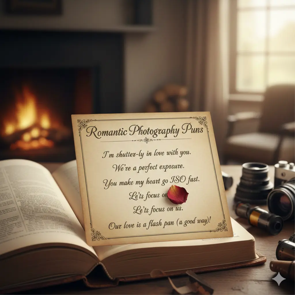  Romantic Photography Puns 