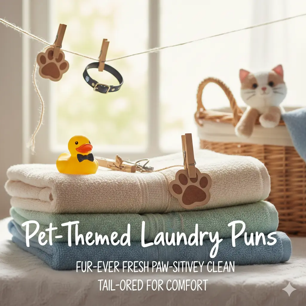  Pet-Themed Laundry Puns