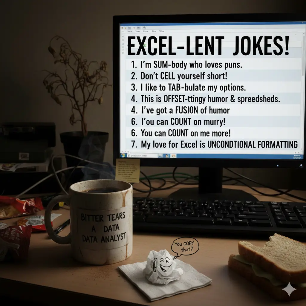 Sarcastic Excel Puns