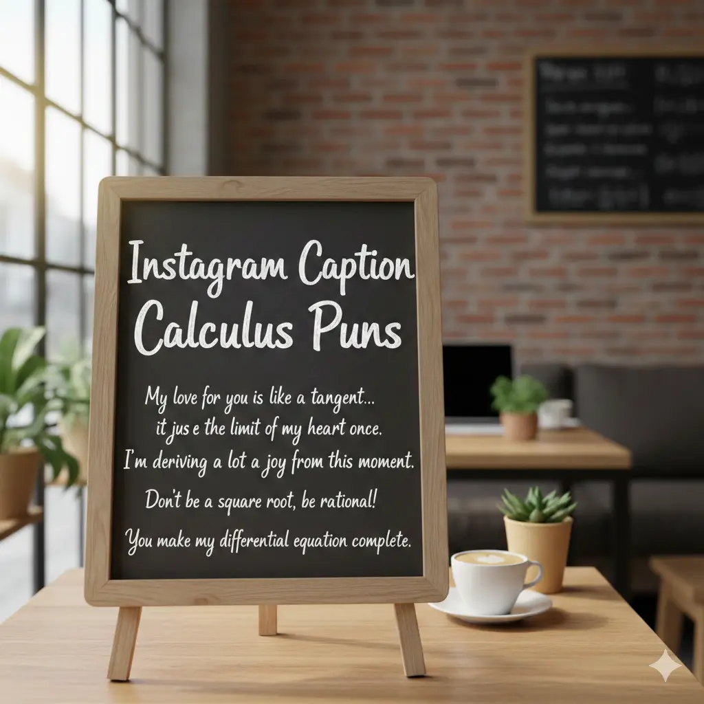 Instagram Caption Calculus Puns