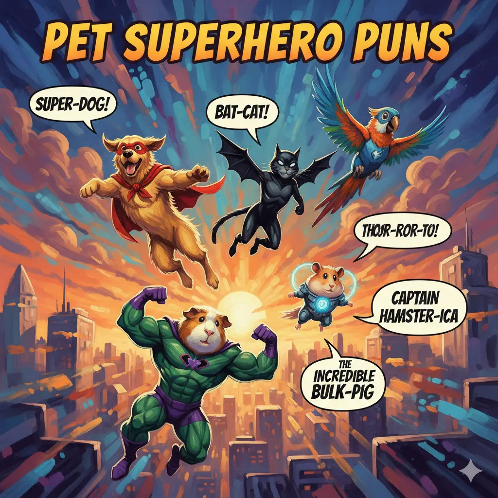 Pet Superhero Puns