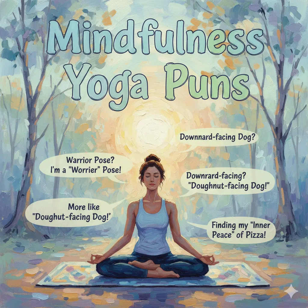 Mindfulness Yoga Puns 