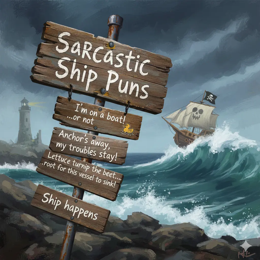 Sarcastic Ship Puns