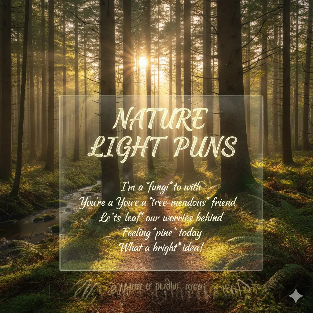 Nature Light Puns