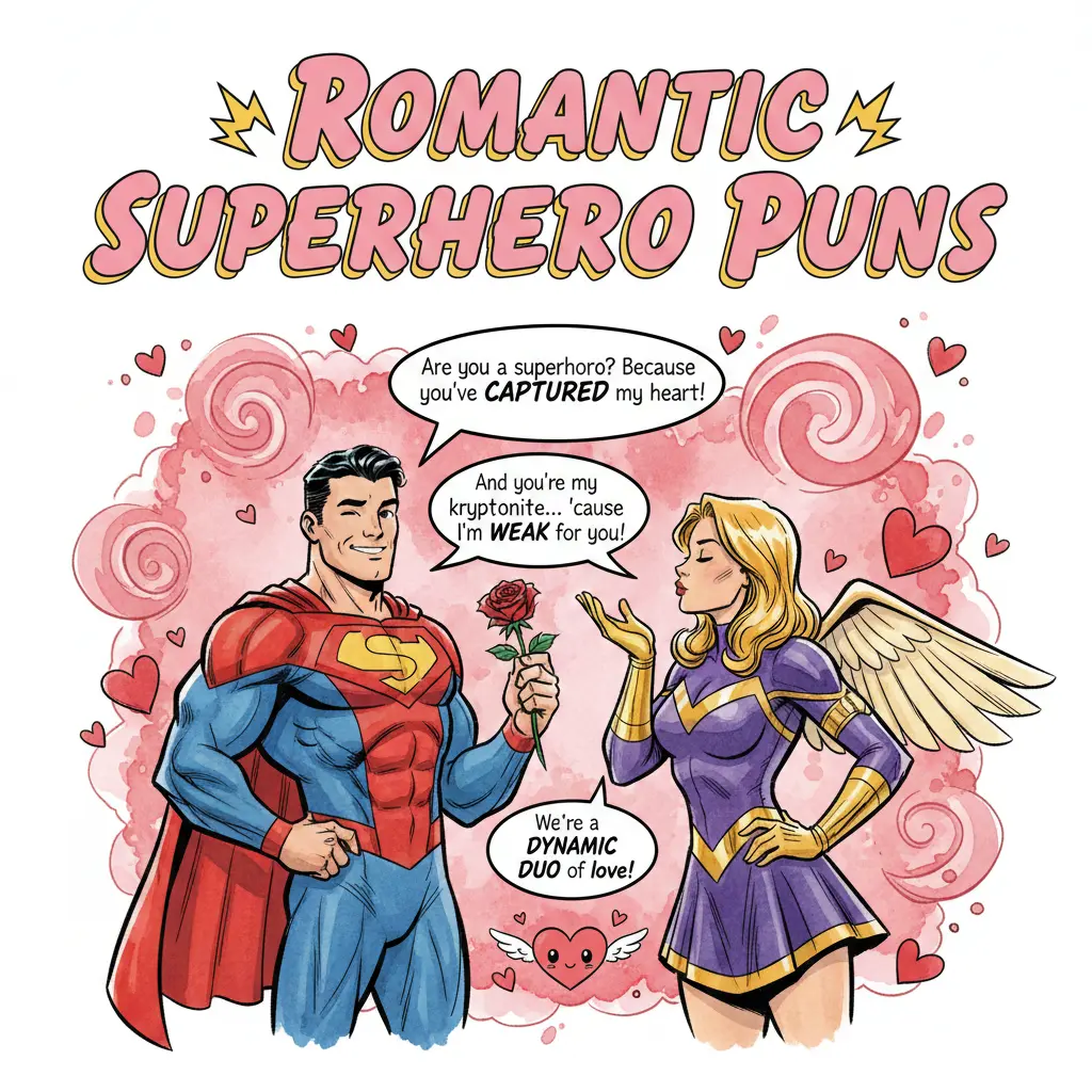 Romantic Superhero Puns