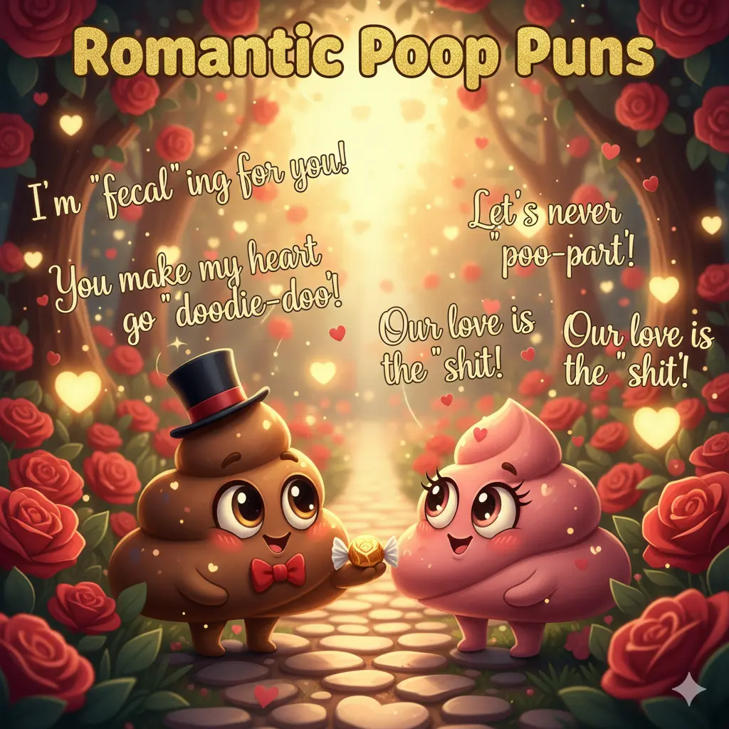  Romantic Poop Puns 