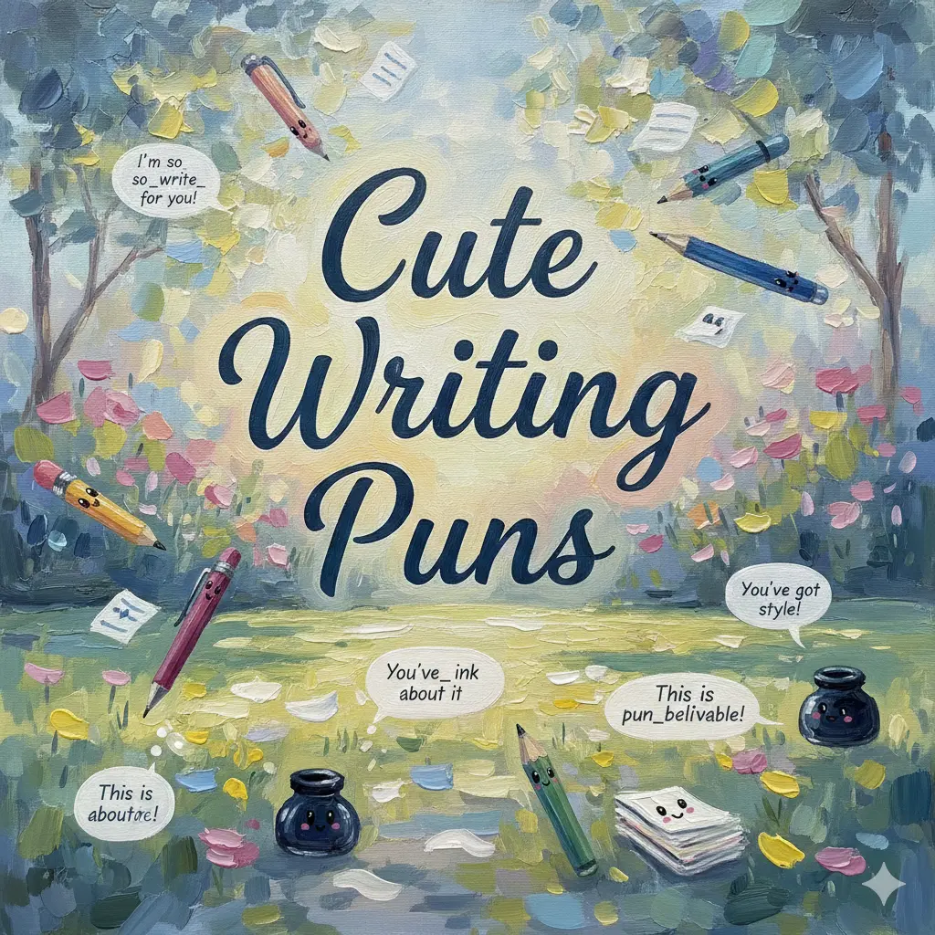 Cute Writing Puns