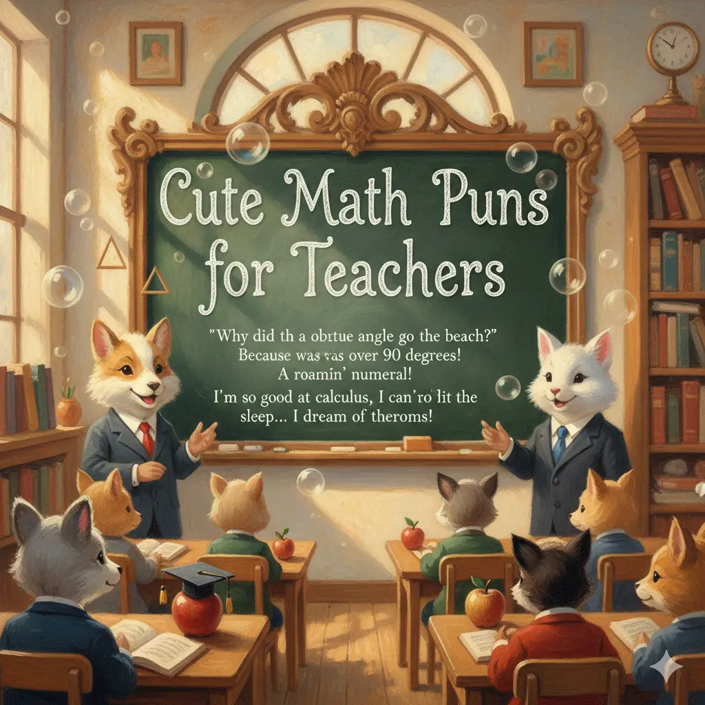 Cute Math Puns for Teachers 