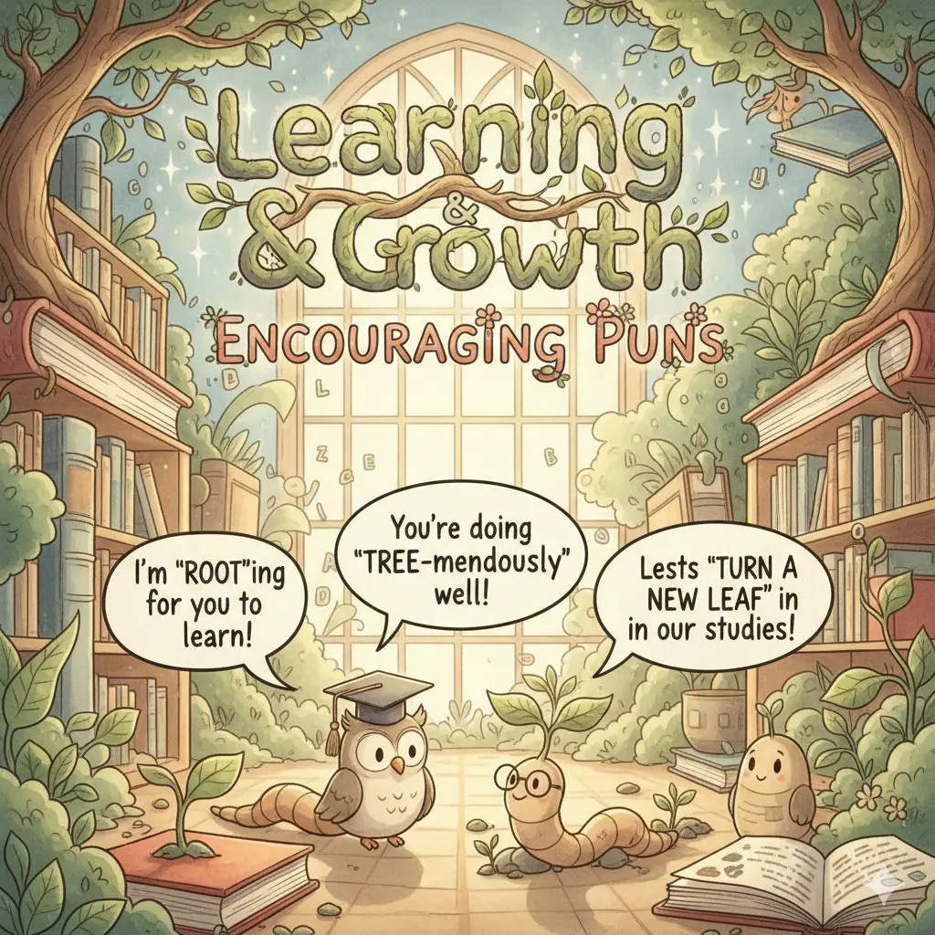 Learning & Growth Encouraging Puns