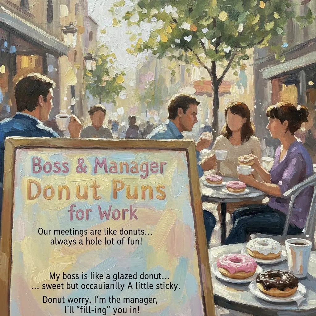 Boss & Manager Donut Puns for Work