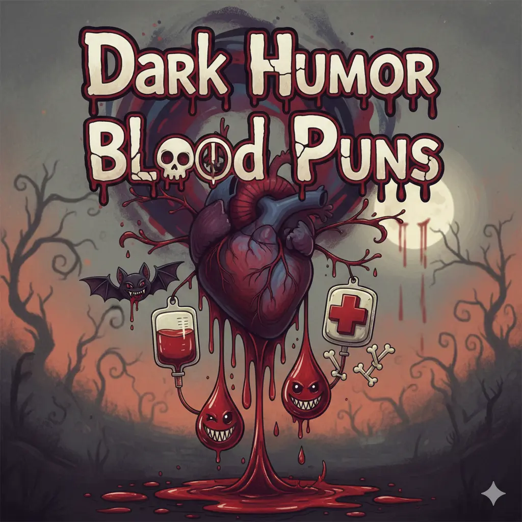 Dark Humor Blood Puns 