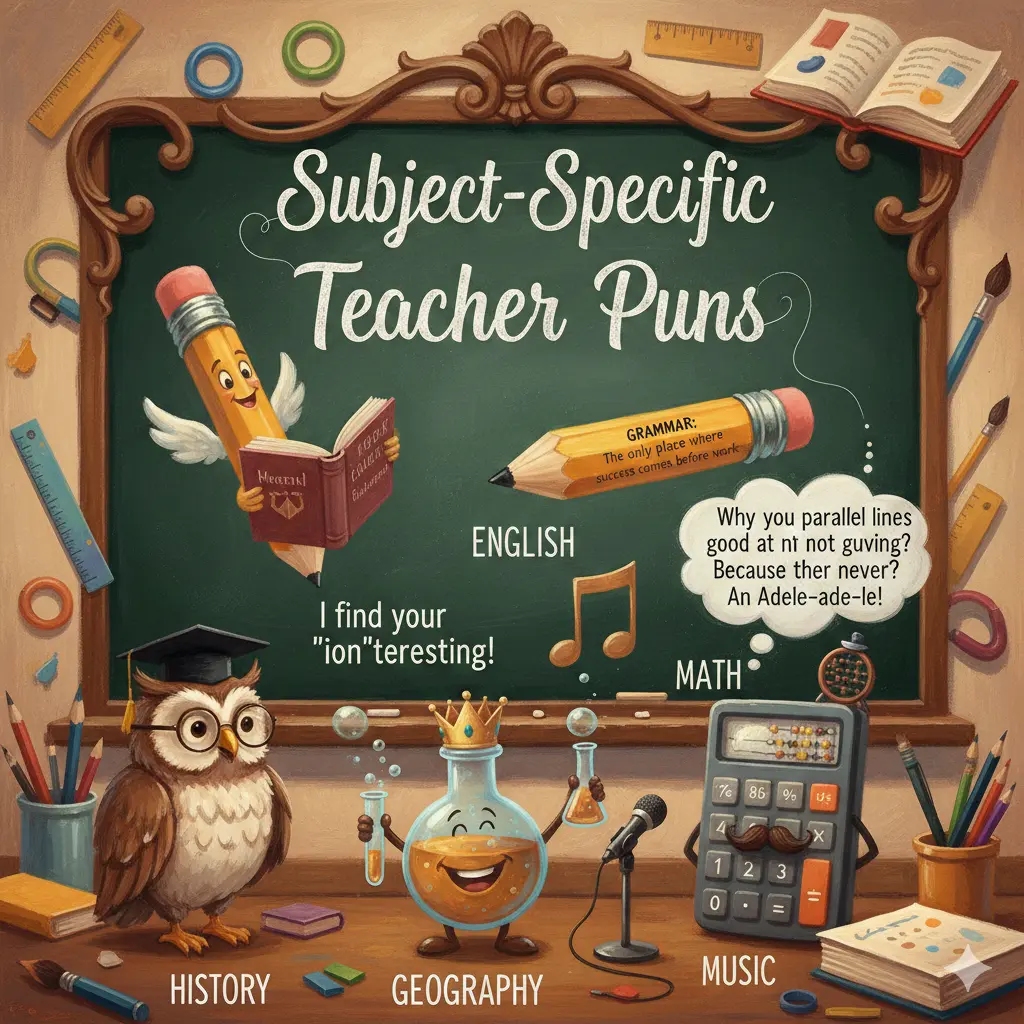 Subject-Specific Teacher Puns