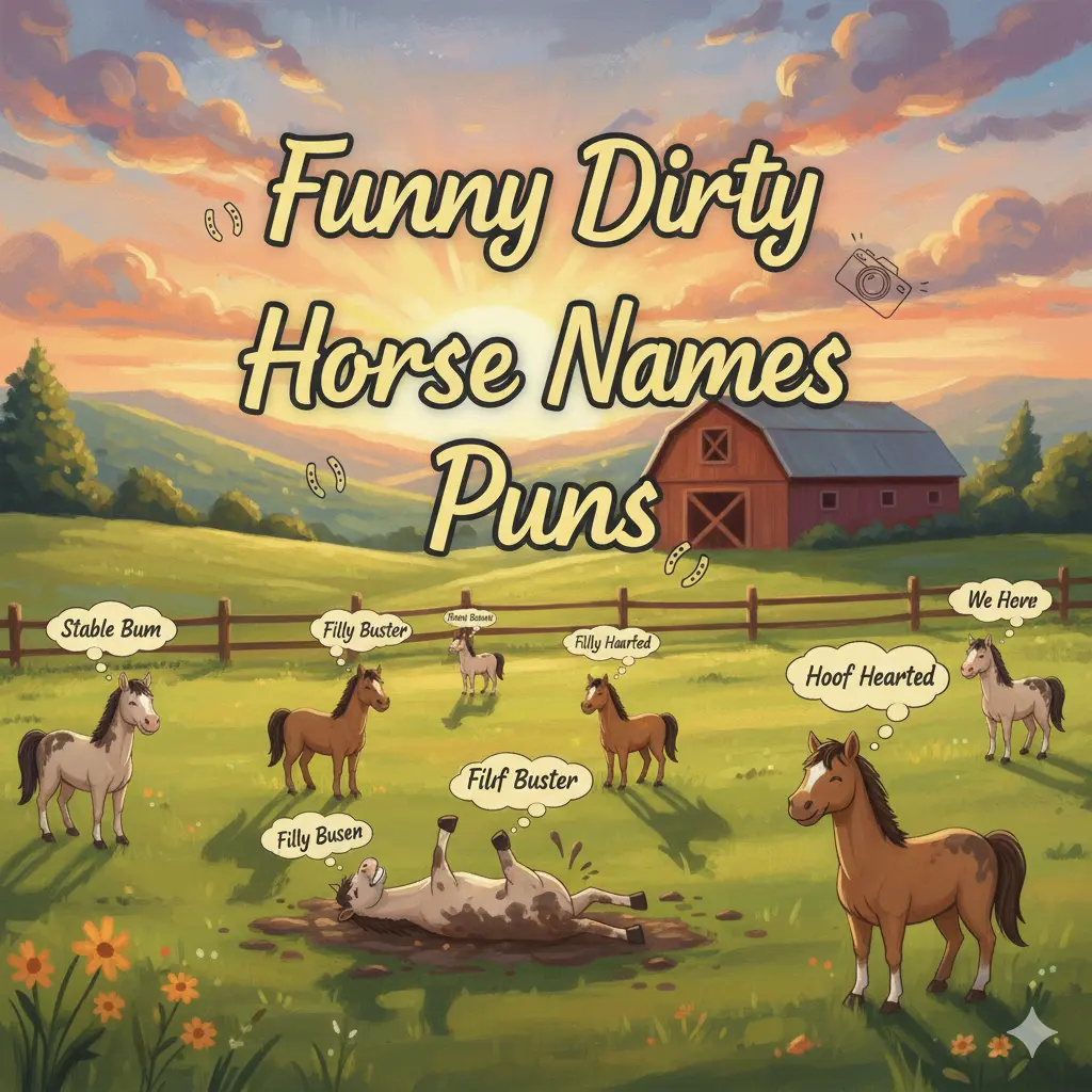 Funny Dirty Horse Names Puns