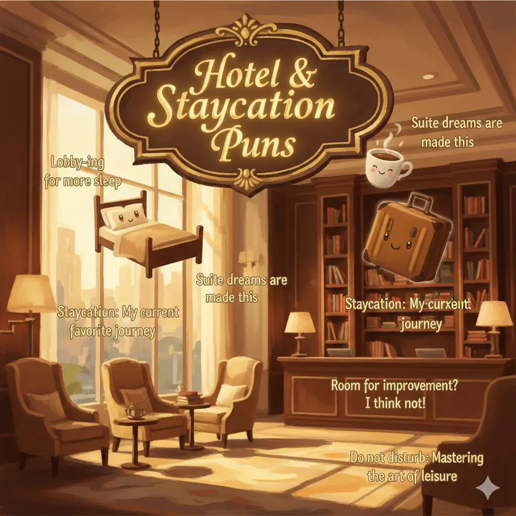 Hotel & Staycation Puns