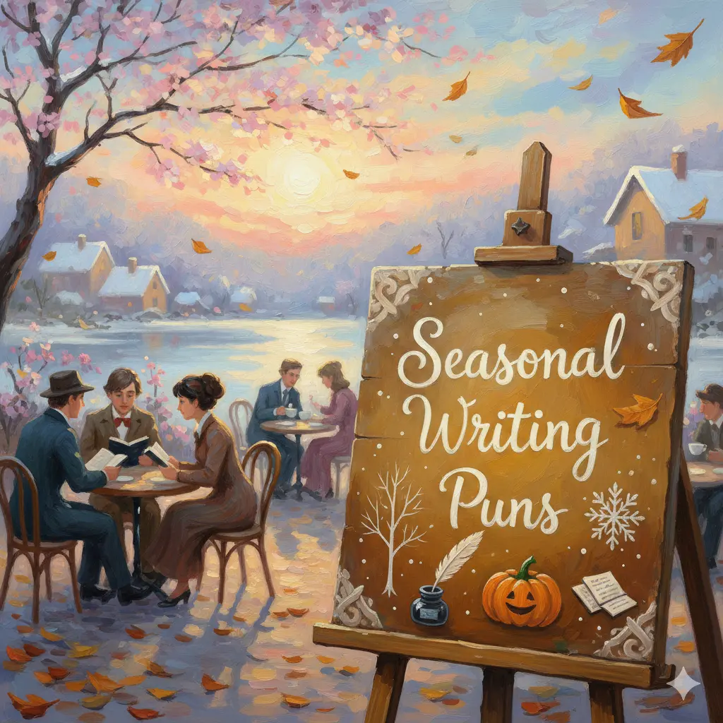 Seasonal Writing Puns