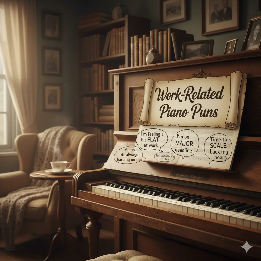  Work-Related Piano Puns