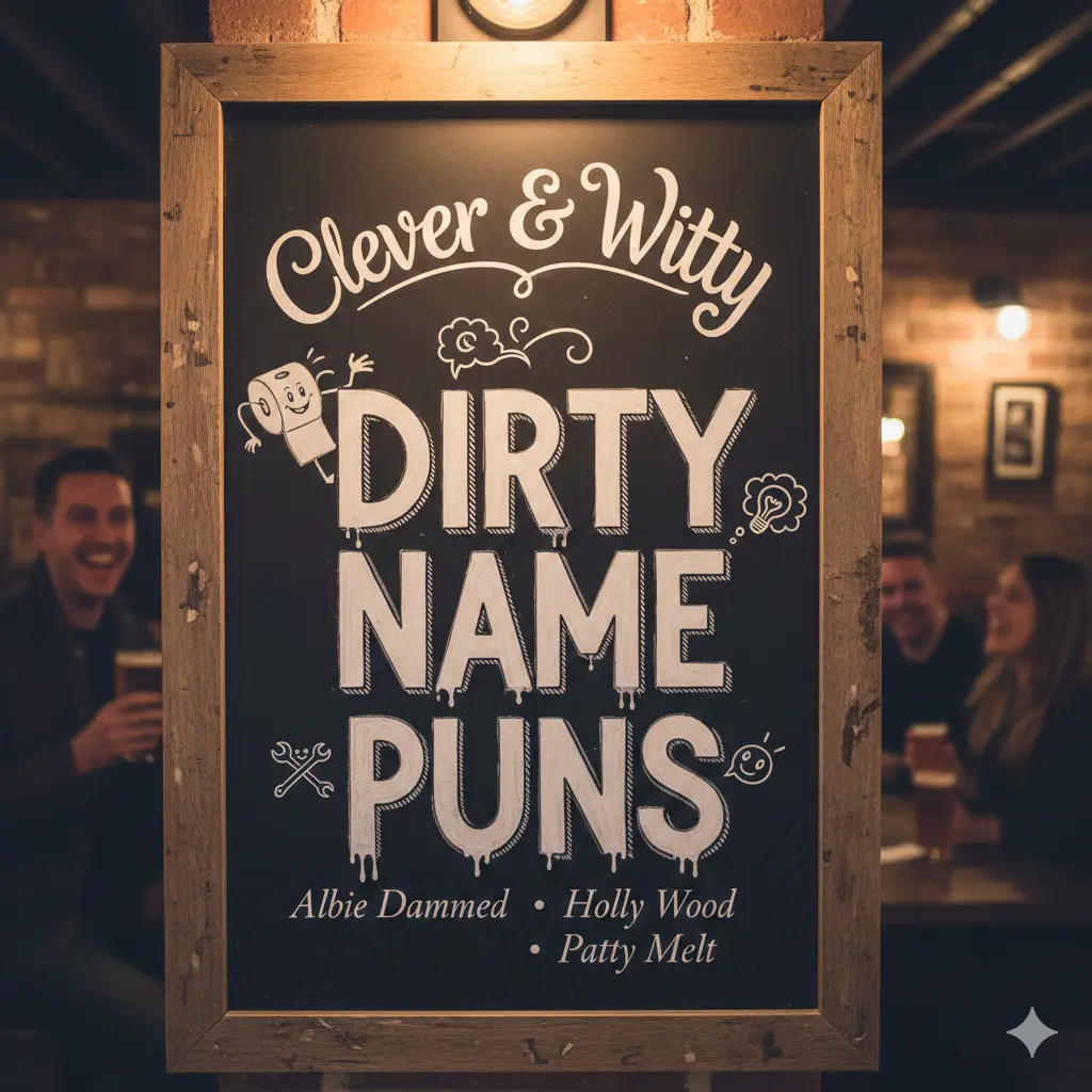 Clever & Witty Dirty Name Puns