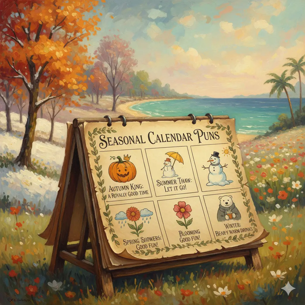 Seasonal Calendar Puns