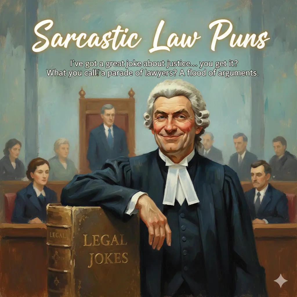 Sarcastic Law Puns